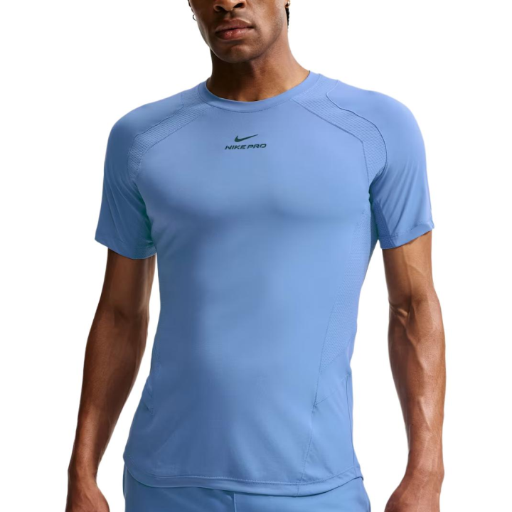Nike Nike Dri FIT ADV T Shirts Men's Indigo Storm/Indigo Storm/Black Crew Neck Moderate