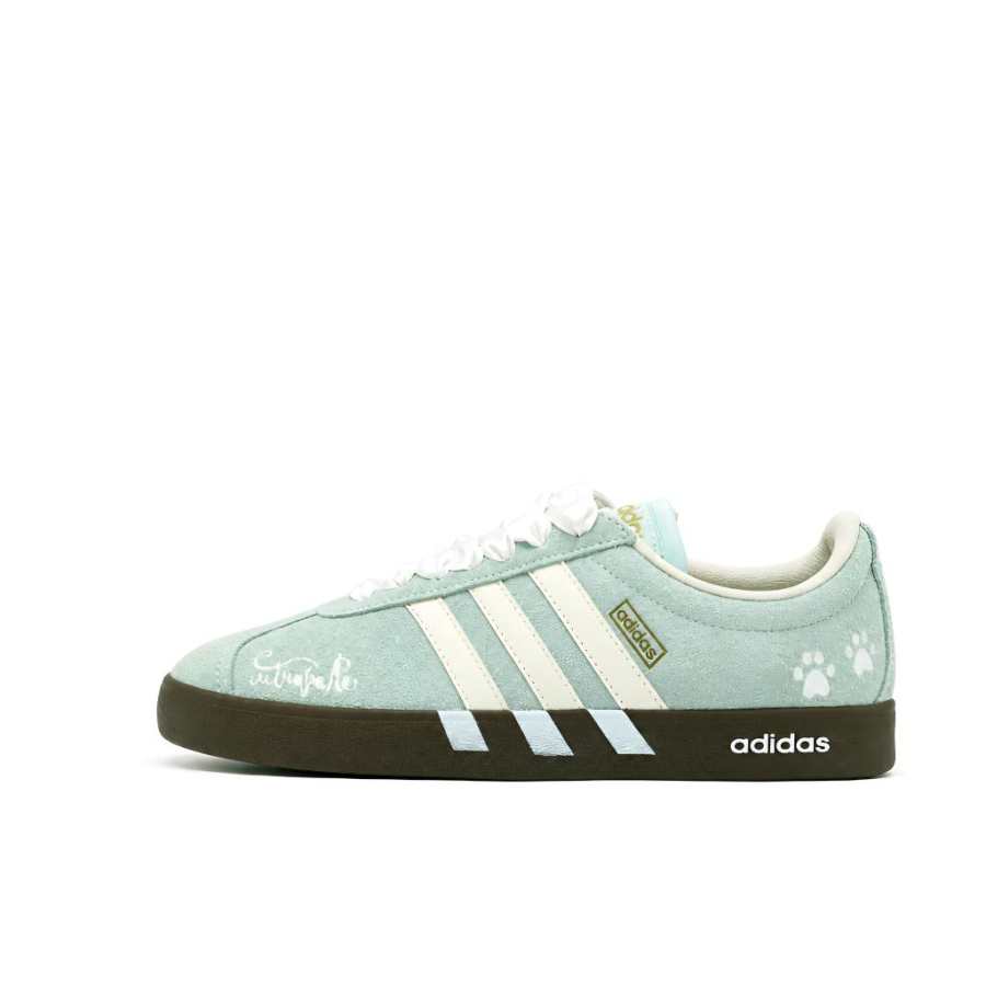 Adidas Adidas Vl Court Classic German Army Trainers Unisex Low Top Mint Green