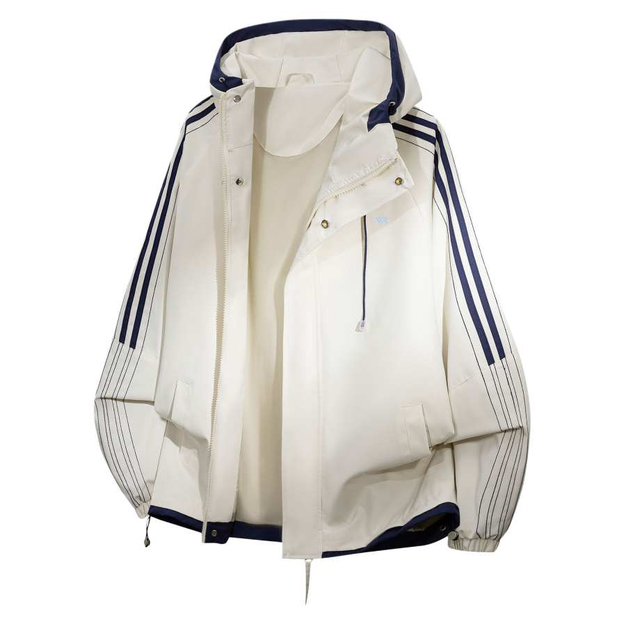 WARRIOR Windbreaker Jackets Unisex Hooded Non Detachable Moderate Straight Fit