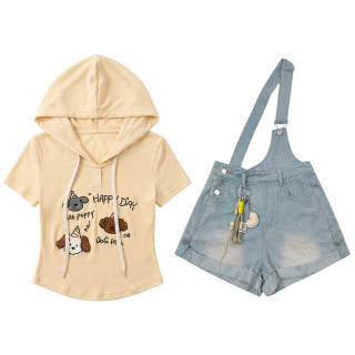 FABRIC PIG Casual Suits Women's Hooded Non Detachable Thin