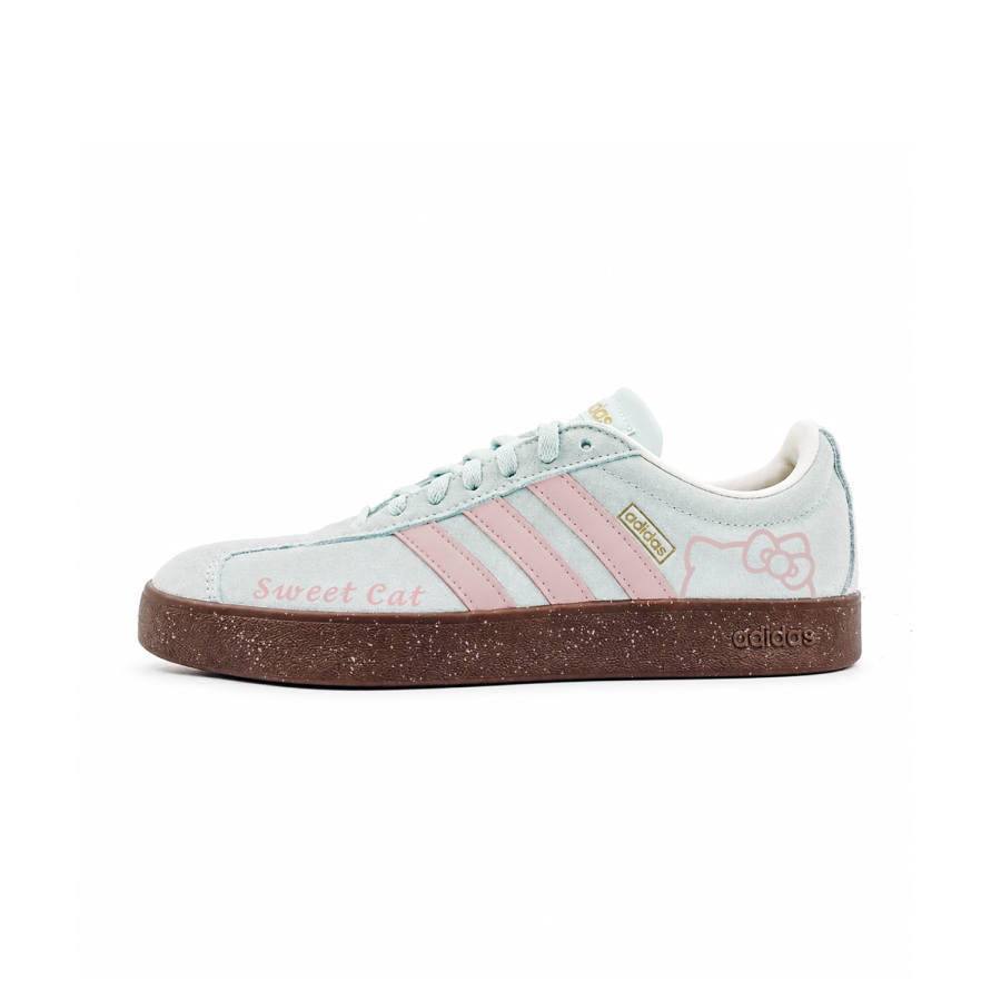 Adidas Adidas Vl Court Classic Skateboard Shoes Unisex Low Top Pink