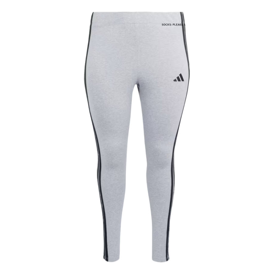 Adidas Adidas ESSENTIALS 3 Stripes Sports Pants Women's Medium Gray Heather/Black Moderate