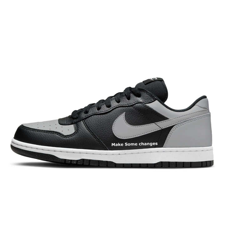 Nike Nike Big Skateboard Shoes Men's Low Top Black/Gray