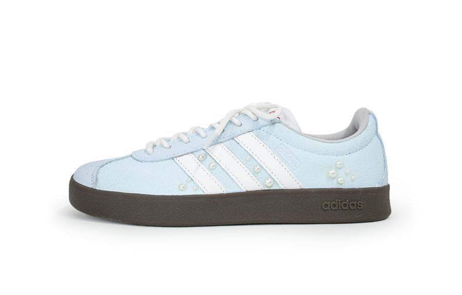 Adidas Neo Vl Court Classic German Army Trainers Unisex Low Top Blue/White