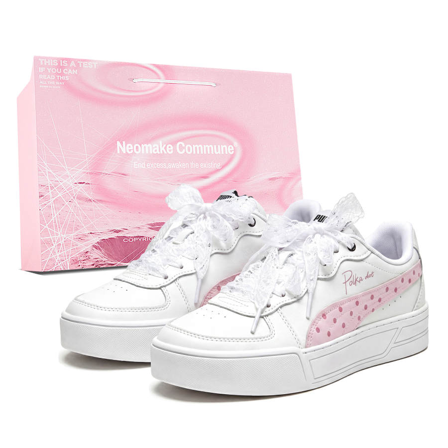 PUMA Skye Skateboard Shoes Women's Low Top Pink
