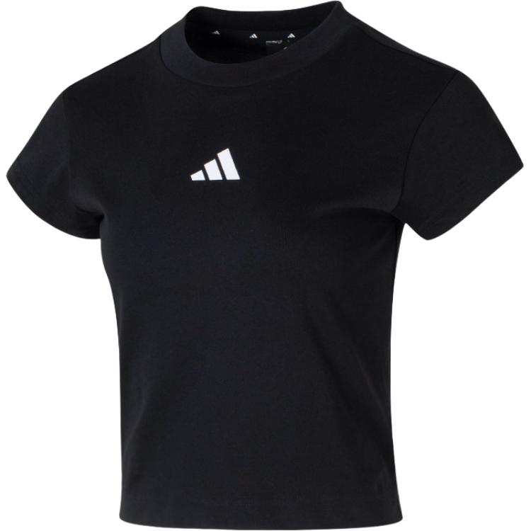 Adidas Adidas T Shirts Unisex JE4000/Black/Athleisure Crew Neck Moderate Straight Fit