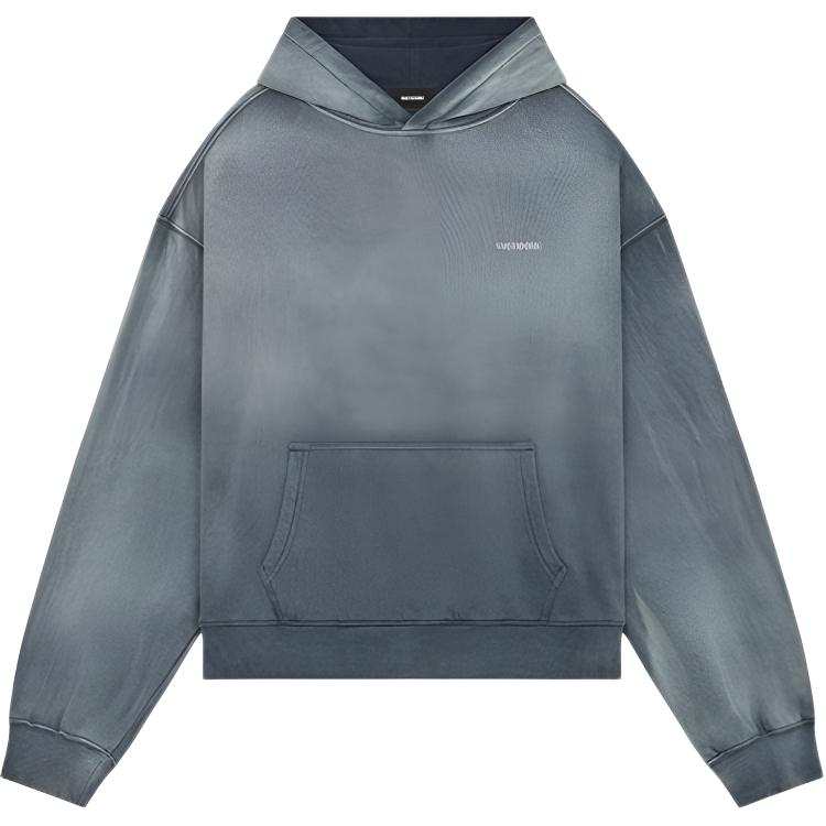 WE11DONE Sweatshirts Men's Blue Hooded Non Detachable Moderate