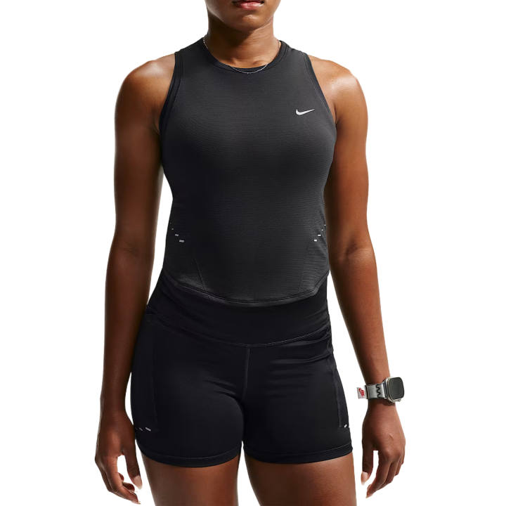 Nike Nike Running Tank Tops Women's Black/Cool Gray Crew Neck Moderate Straight Fit