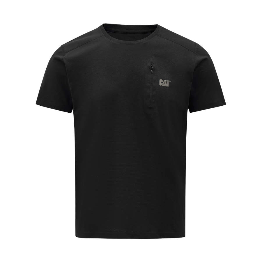 CAT T Shirts Men's Crew Neck Thin Straight Fit