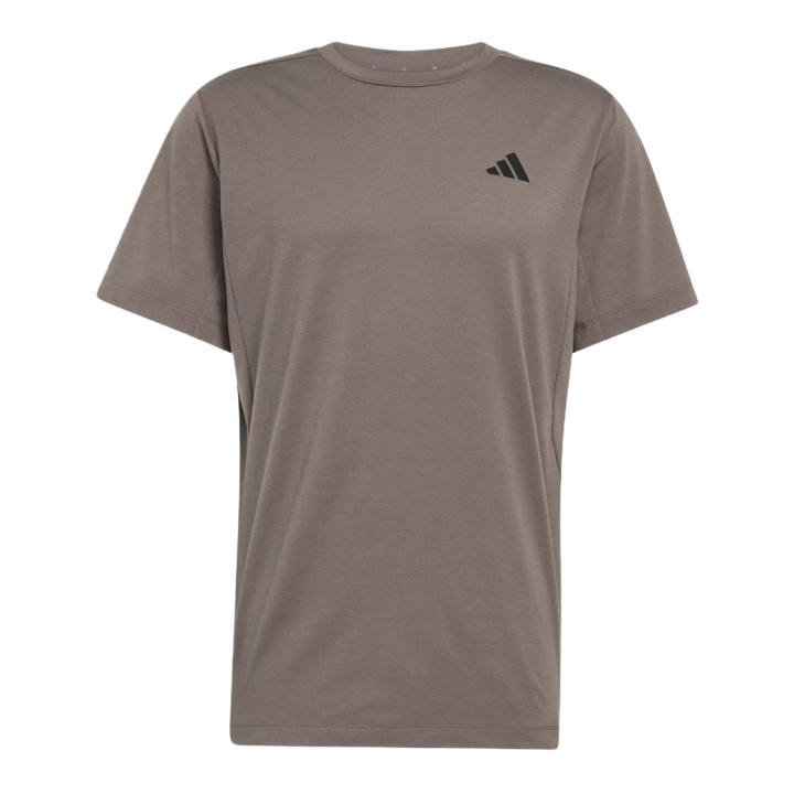 Adidas Adidas D4T T Shirts Men's Charcoal Gray Crew Neck Moderate