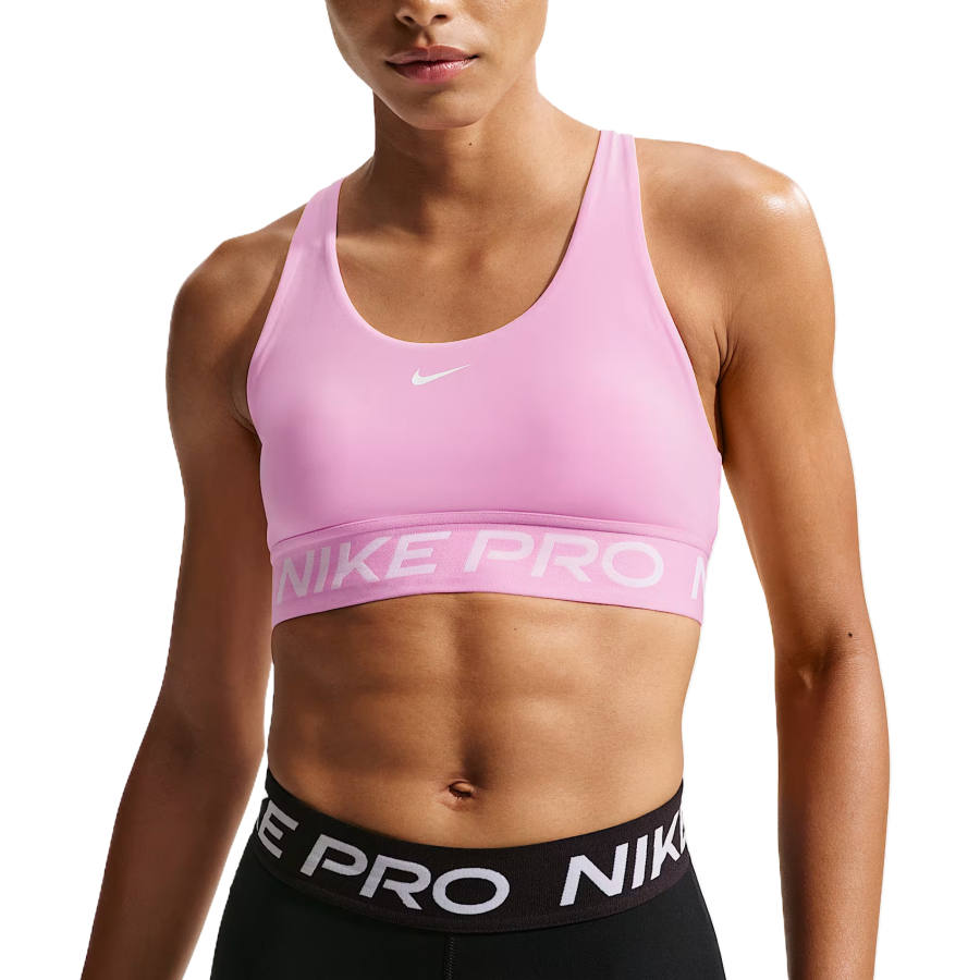 Nike Nike Pro Sports Underwear Women's Pink/White Crew Neck Moderate