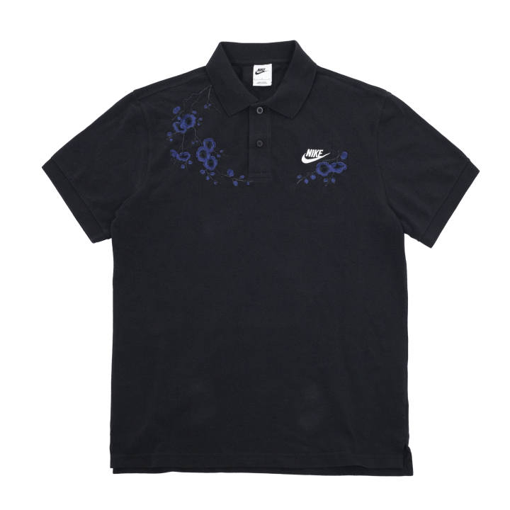 Nike Nike Polo Shirts Unisex Black Polo Collar Moderate Straight Fit