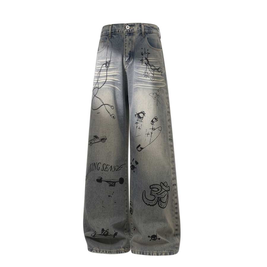 GWAF Jeans Unisex Moderate Straight Fit Pants