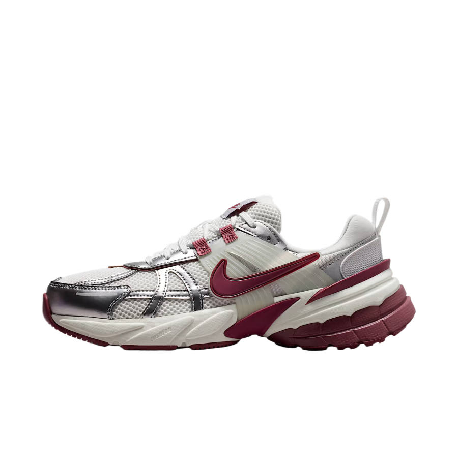Nike Nike V2K Run Running Shoes Women's Low Top Peak White/Sail White/Pink Smoke Gray/Pink Smoke Gray