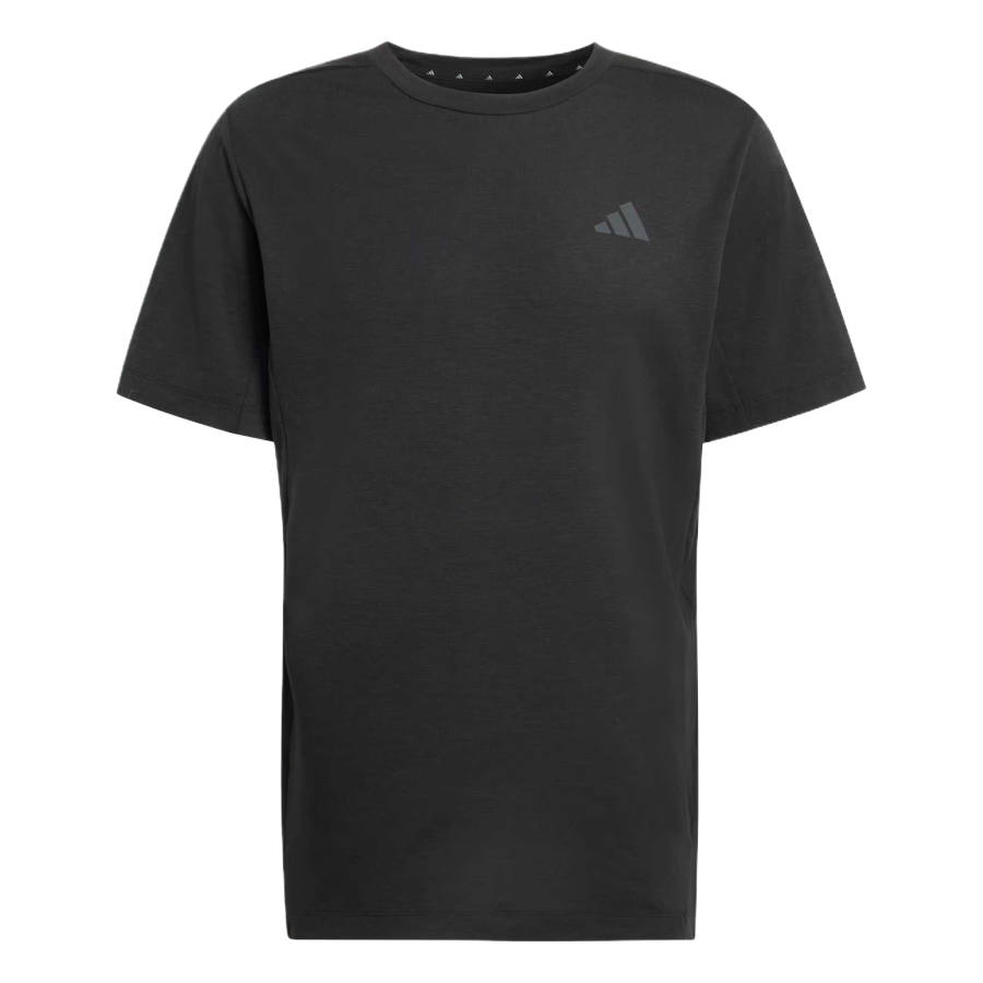 Adidas Adidas D4T Fitness Clothing Men's Black Crew Neck Moderate