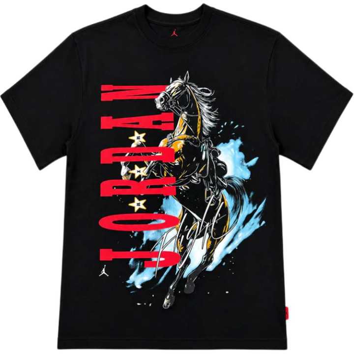 Jordan Jordan T Shirts Men's Black Crew Neck