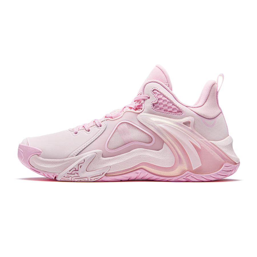 ANTA Airspace 4 Basketball Shoes Men's Low Top Sheer Cream/Cute Pink