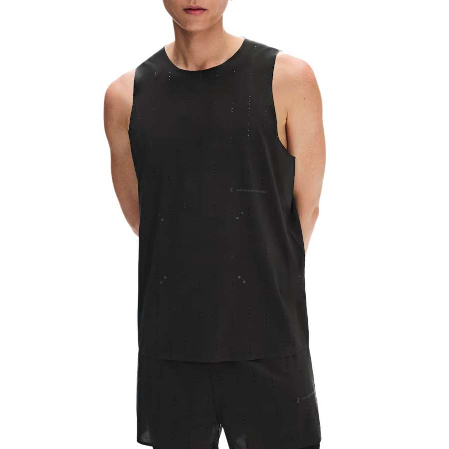 On X POST ARCHIVE FACTION PAF Zero Tank Tops Unisex Black Crew Neck Moderate