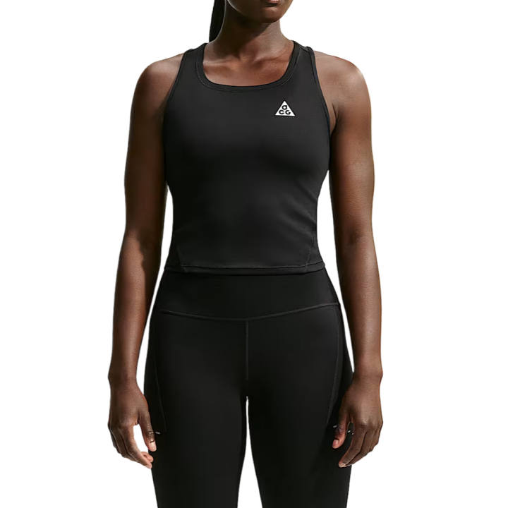 Nike Nike Trail Running Tank Tops Women's Black/Top White Crew Neck Moderate