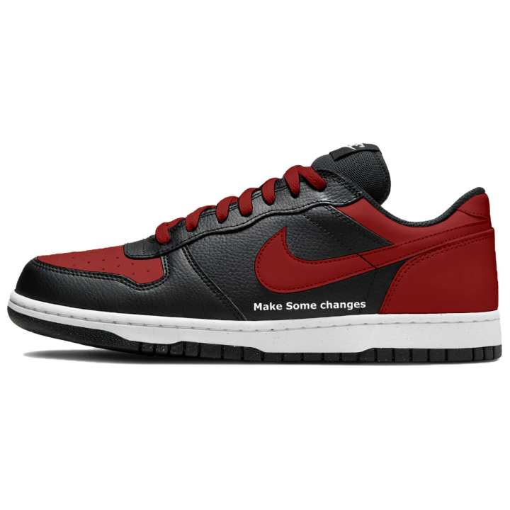Nike Nike Big Skateboard Shoes Men's Low Top Black/Red