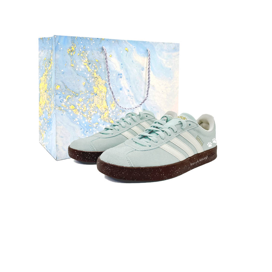 Adidas Adidas Vl Court Classic Skateboard Shoes Unisex Low Top White