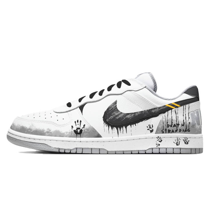 Nike Nike Big Skateboard Shoes Men's Low Top Black White