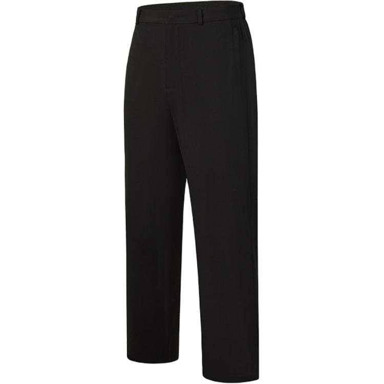 FILA Knitted Sweatpants Men's Pitch Black BK Moderate Straight Fit Pants