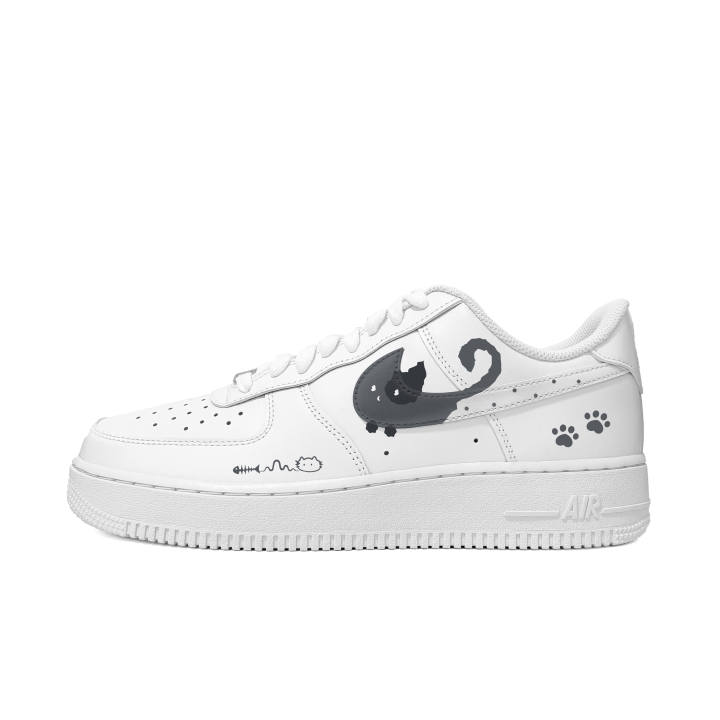 Nike Nike Air Force 1 Skateboard Shoes Unisex Low Top Gray