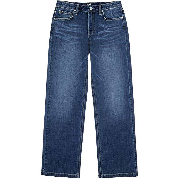 Lee Lee Jeans Women's Medium Dark Blue Moderate Straight Fit Pants
