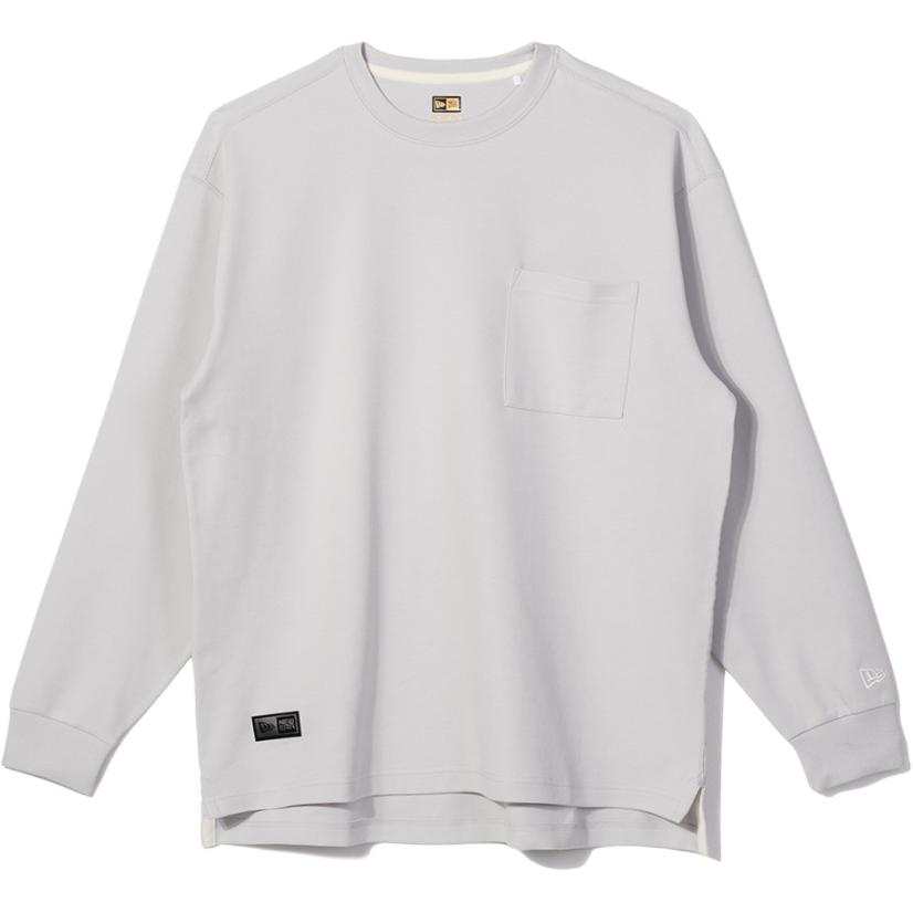 New Era T Shirts Unisex Light Gray Crew Neck Thickened Straight Fit