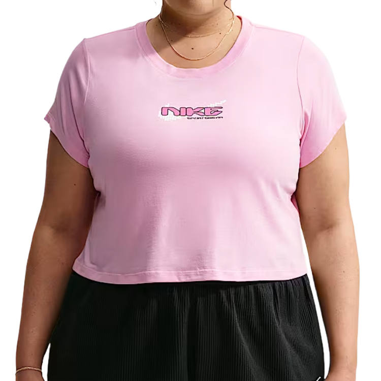 Nike Nike Sportswear T Shirts Women's Pink Rising Crew Neck Moderate