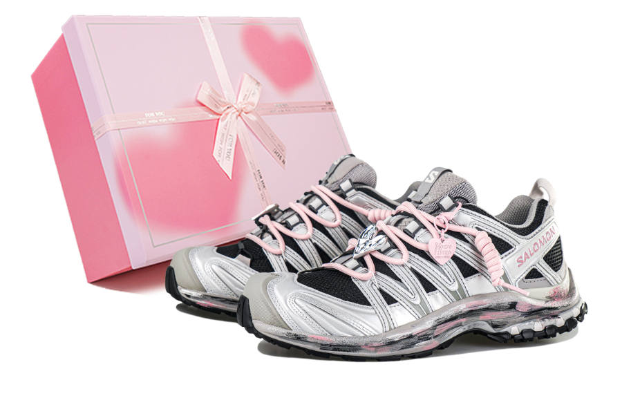 SALOMON XA PRO 3D Running Shoes Unisex Low Top Pink