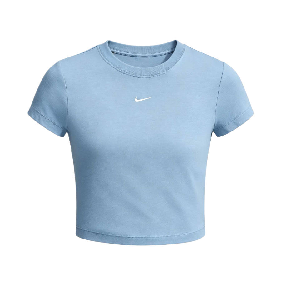 Nike Nike Sportswear T Shirts Women's Work Blue Crew Neck Moderate
