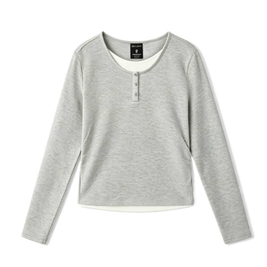 Skechers Knitwear Women's Stone Gray Heather Gray 06YR Moderate