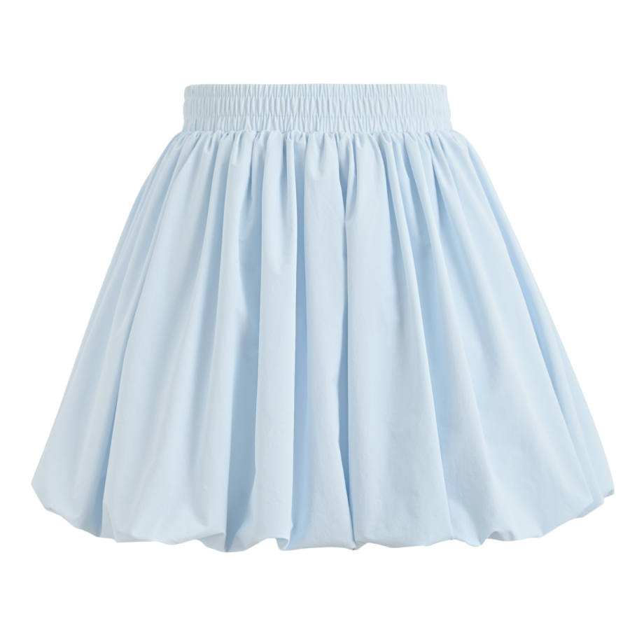SNBL Casual Short Skirts Women's Blue Moderate Short Skirt A Line Skirt