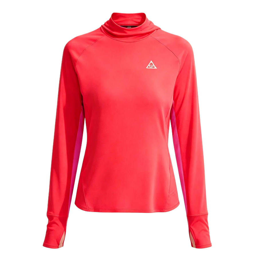 Nike Nike ACG Running T Shirts Women's Light Red/Desert Pink/Peak White Hooded Non Detachable Moderate