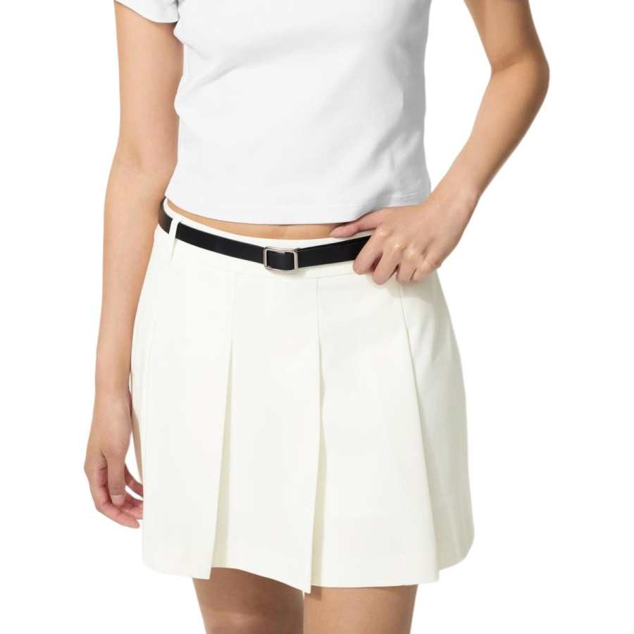UNIQLO Casual Short Skirts Women's Ecru Moderate