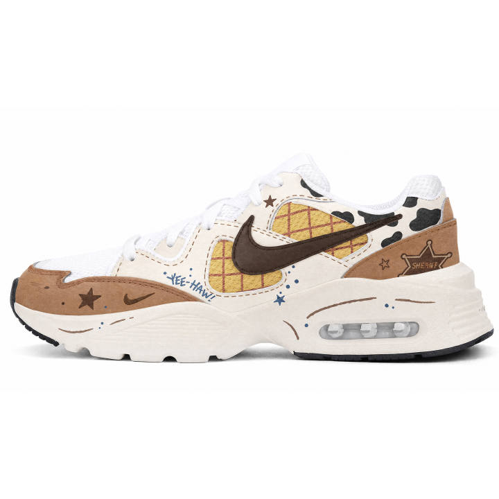 Nike Nike Air Max Fusion Running Shoes Men's Low Top Brown/Beige/Yellow