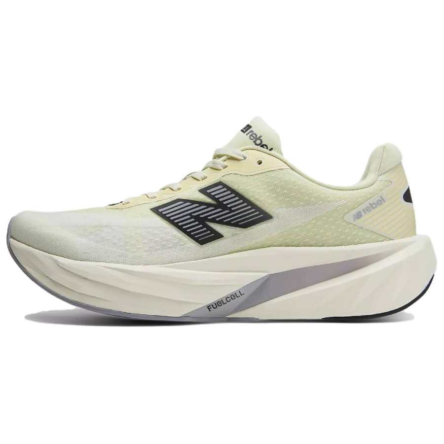 New Balance New Balance FuelCell Rebel V5 Running Shoes Men's Pistachio Yellow Oil With Digital Spray