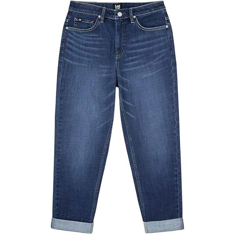 Lee Jeans Women's Dark Blue Moderate Tapered Pants