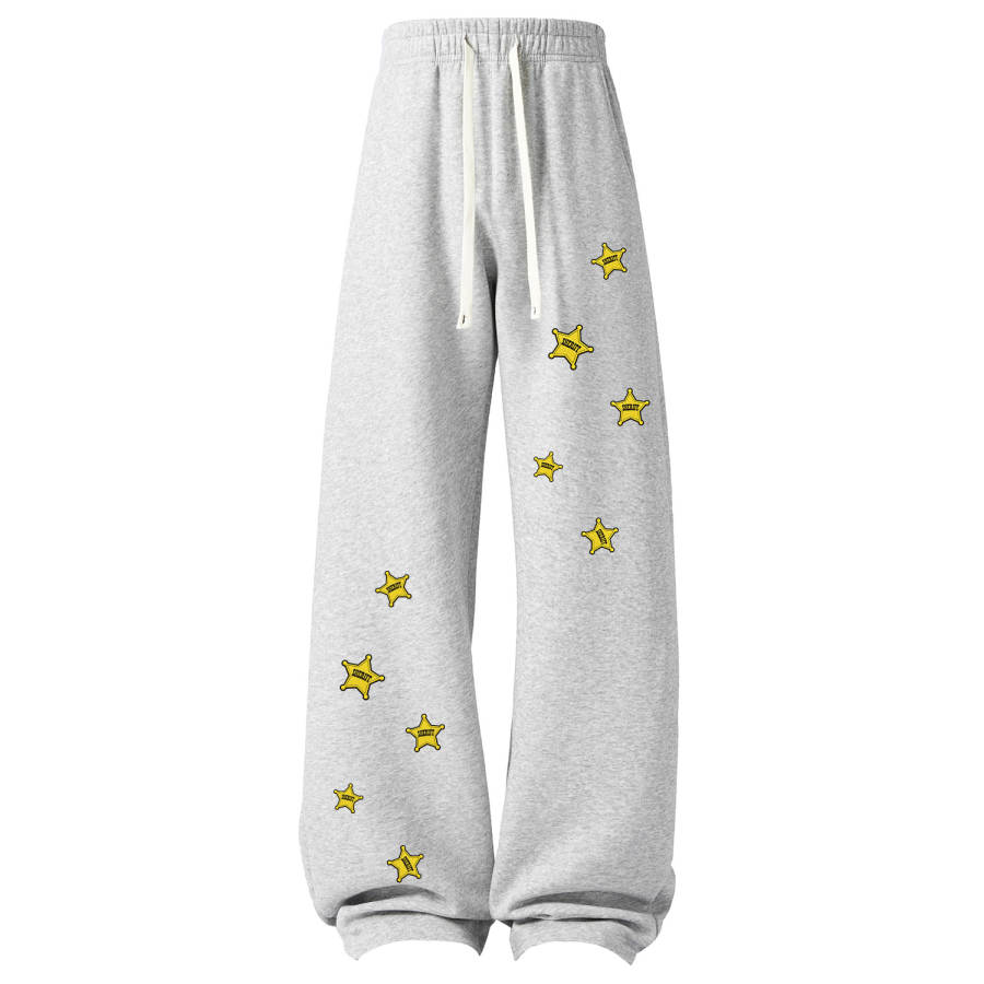 Disney Knitted Sweatpants Unisex Thin Straight Fit Pants