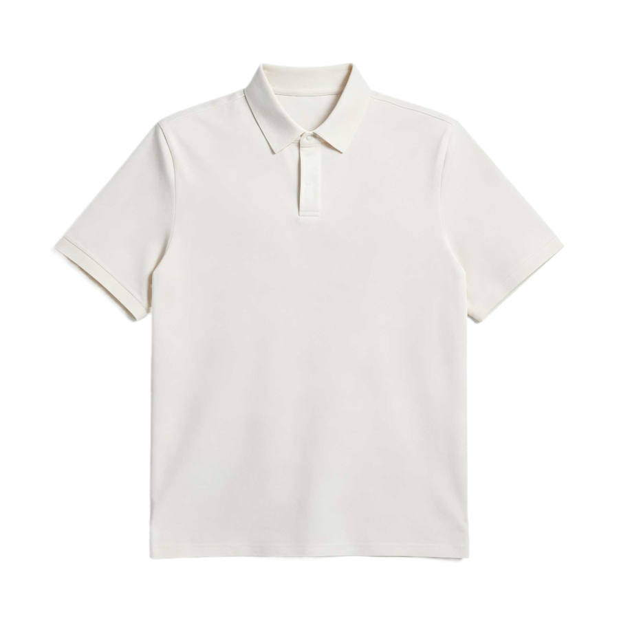 SALOMON Polo Shirts Men's Antique White Lapel Moderate