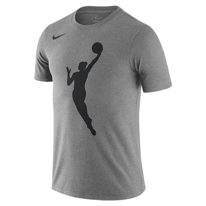 Nike Nike WNBA T Shirts Women's Dark Gray Blend/Black Crew Neck Moderate