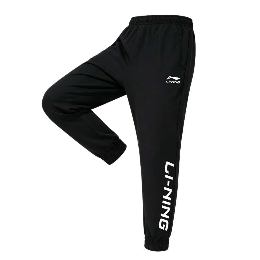 Li-Ning Li Ning Casual Pants Men's Black Thin Cuffed Pants