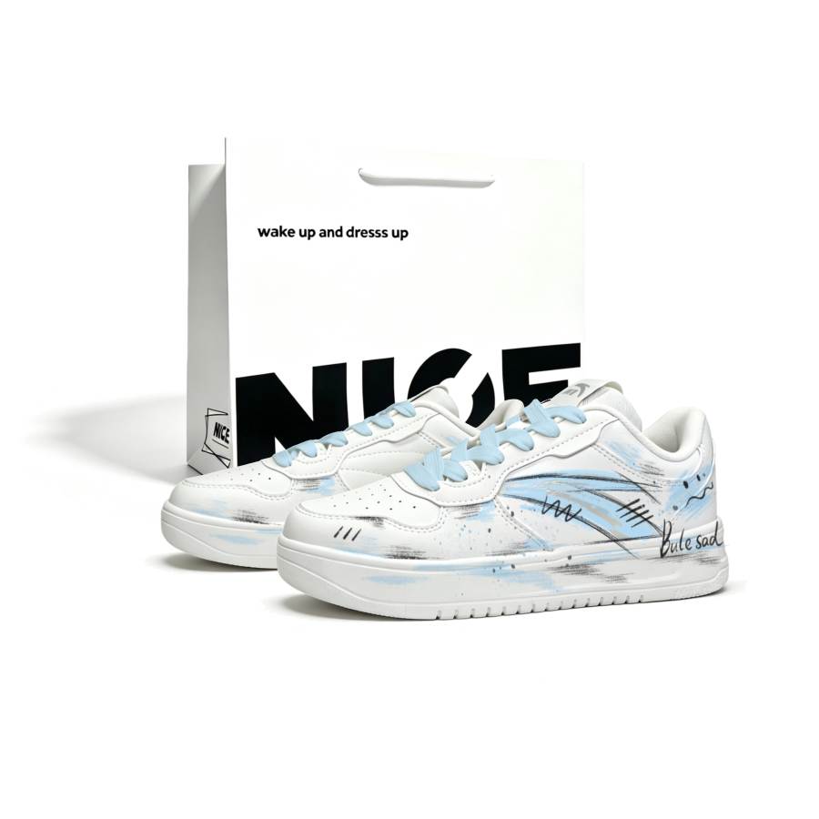 ANTA Easy Skateboard Shoes Unisex Low Top Blue/Black