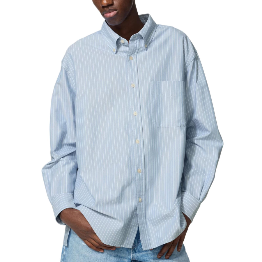 UNIQLO Shirts Men's Blue Moderate