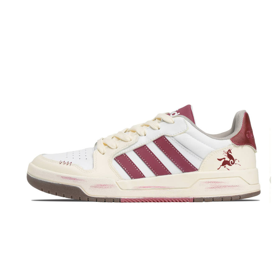 Adidas Neo Entrap Synthetic Leather Low top Skateboard Shoes Unisex White