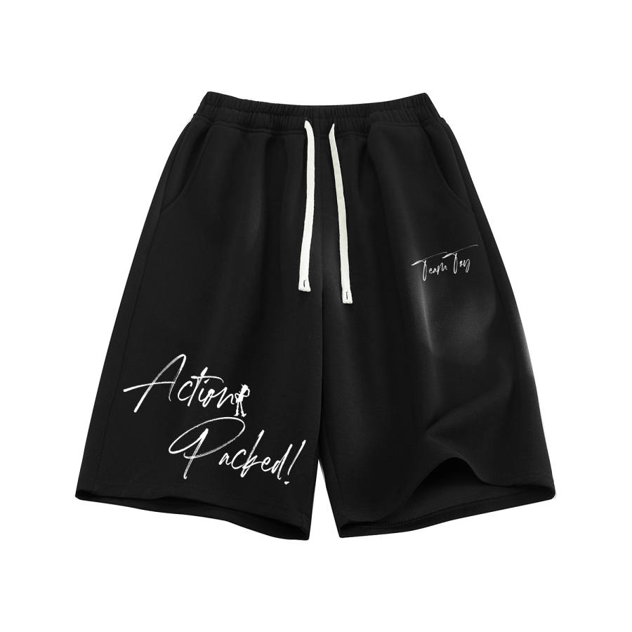 Disney Casual Shorts Unisex Thin Straight Fit Pants