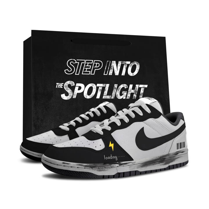 Nike Nike Big Skateboard Shoes Men's Low Top Black & Gray