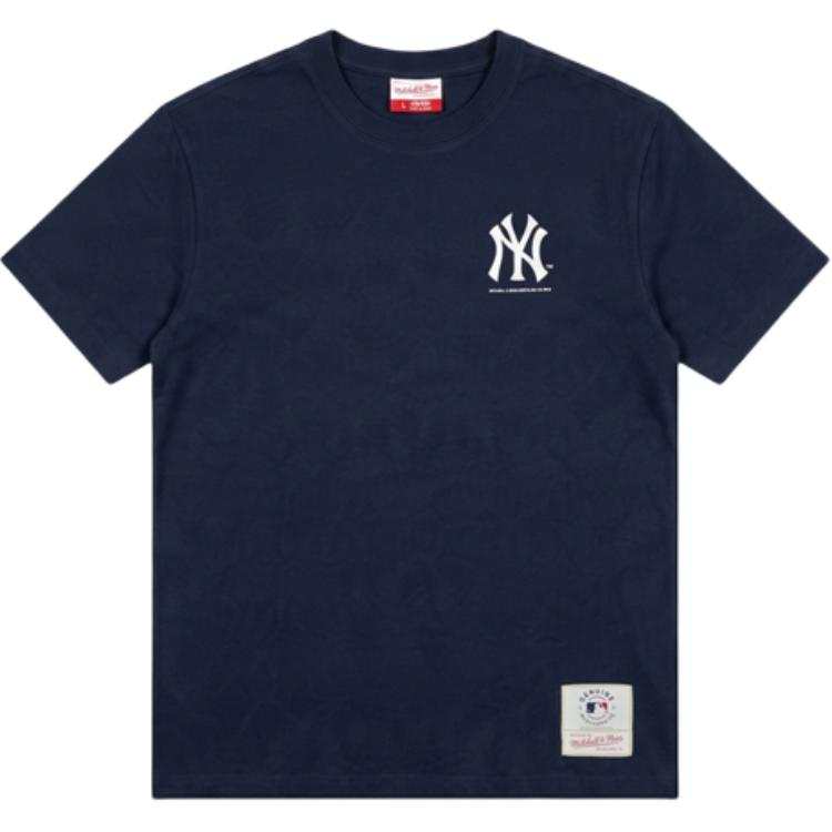 Mitchell Ness X MLB New York Yankees T Shirts Unisex Crew Neck Thin